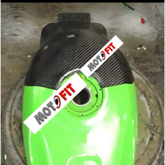 tankpad ninja 150 rr tangpad ninja150rr carbon kevlar asli