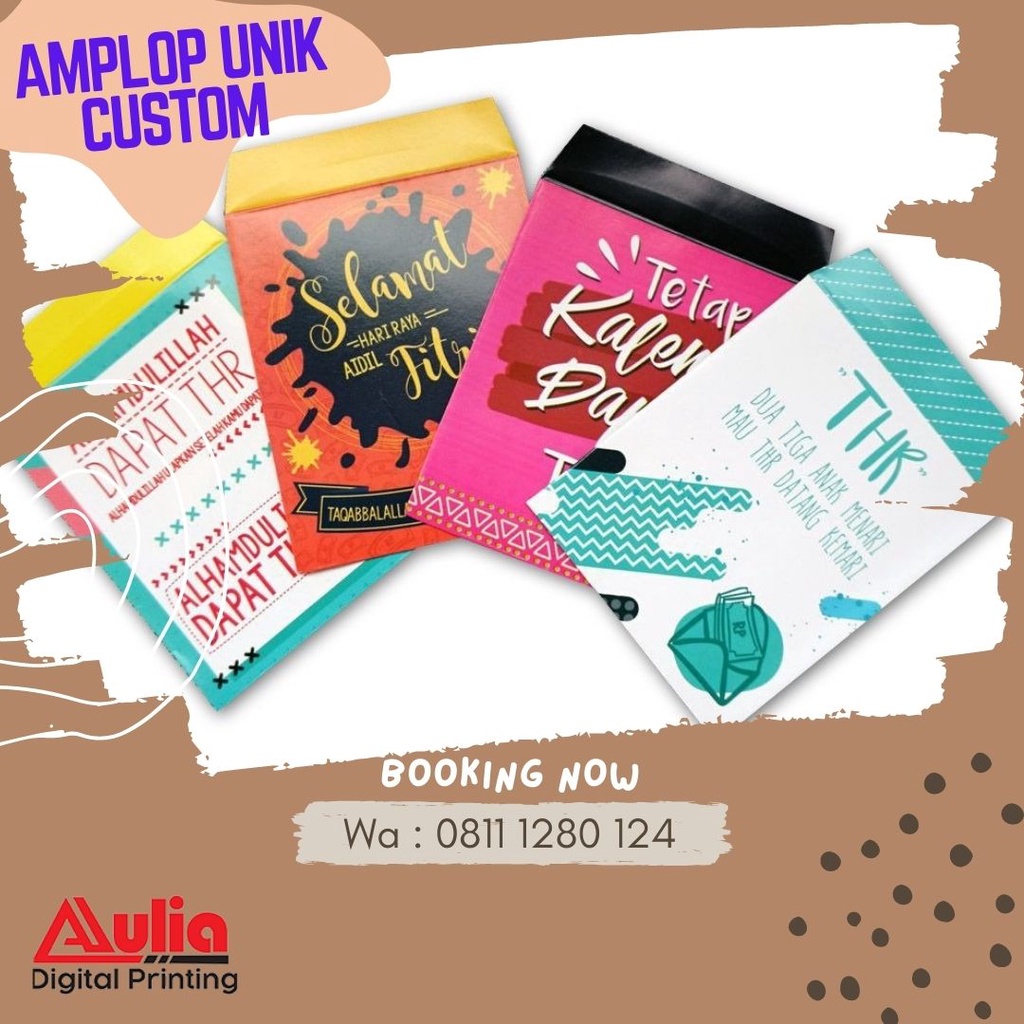 

Amplop Unik Custom Ukuran Dan Desain | Art Paper 150gr