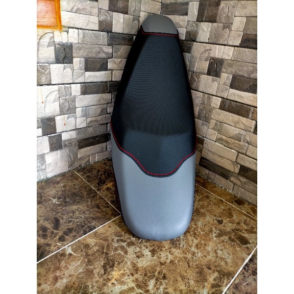 jok custom Mio sporty double seat kulit xride