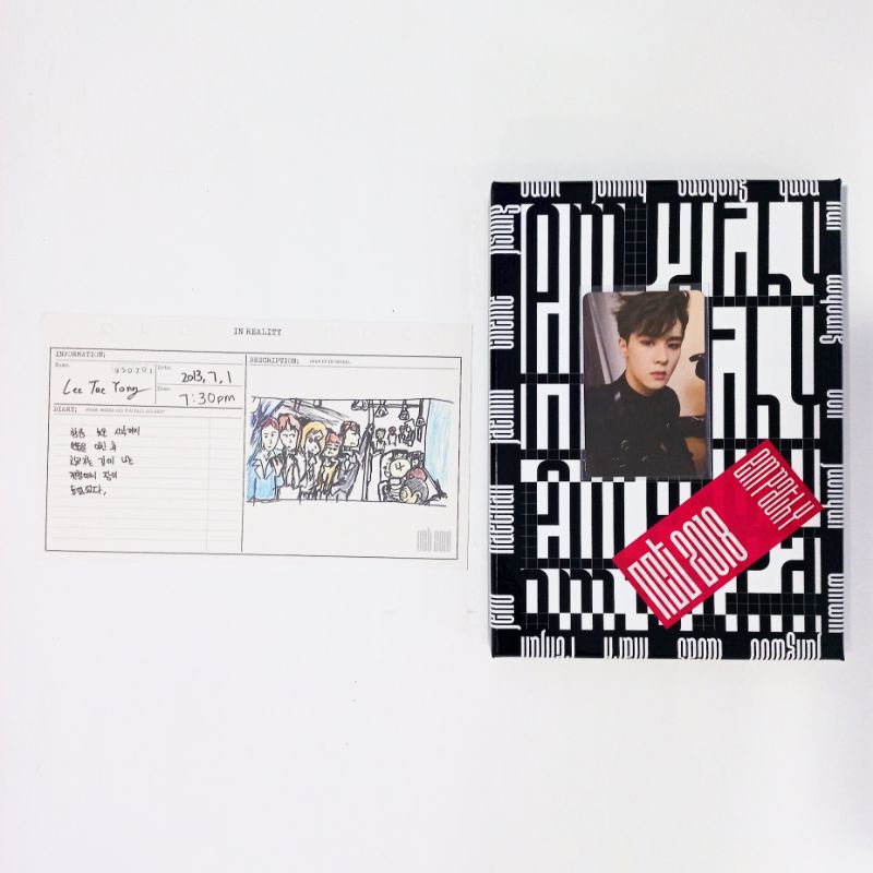 Photocard Kun Reality Album Only Diary Taeyong NCT 2018