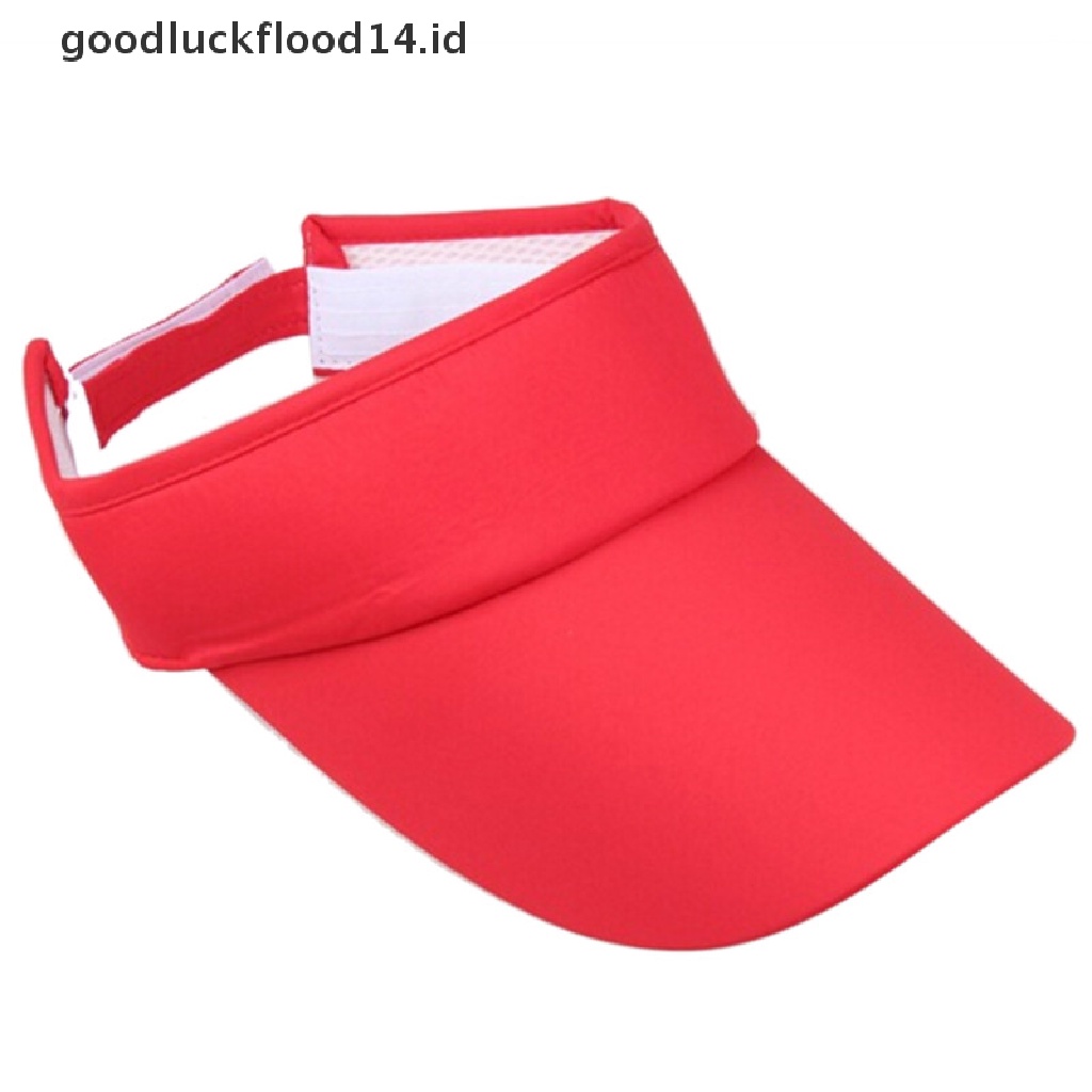 [OOID] Visor Sun Plain Hat Sports Cap Colors Golf Tennis Beach Adjustable Summer Hot ID
