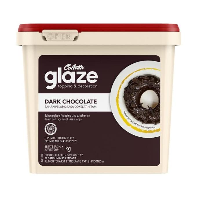 

Colatta Glaze Dark Toping Rasa Cokelat Hitam 1 Kg TERLARIS TERPERCAYA ORIGINAL
