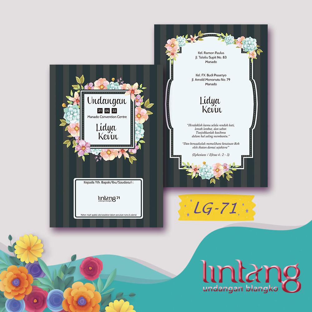 Blangko Kartu Undangan Pernikahan Lintang 71 Harga Murah Blangko Kartu Undangan Pernikahan Lintang 71 Harga Murah