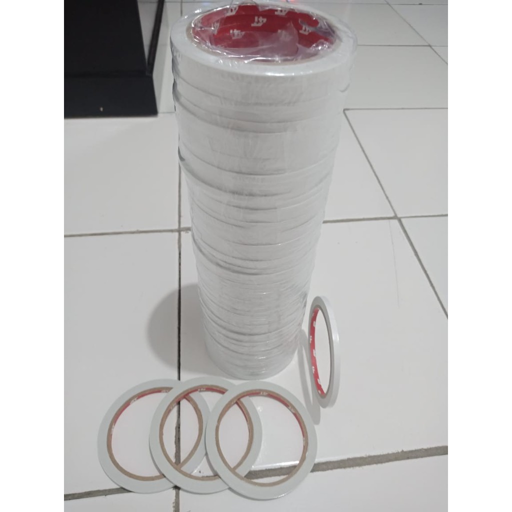 

DOUBLE TAPE 5MM X 11M 1/4 INCHI DOUBLE TAPE KECIL