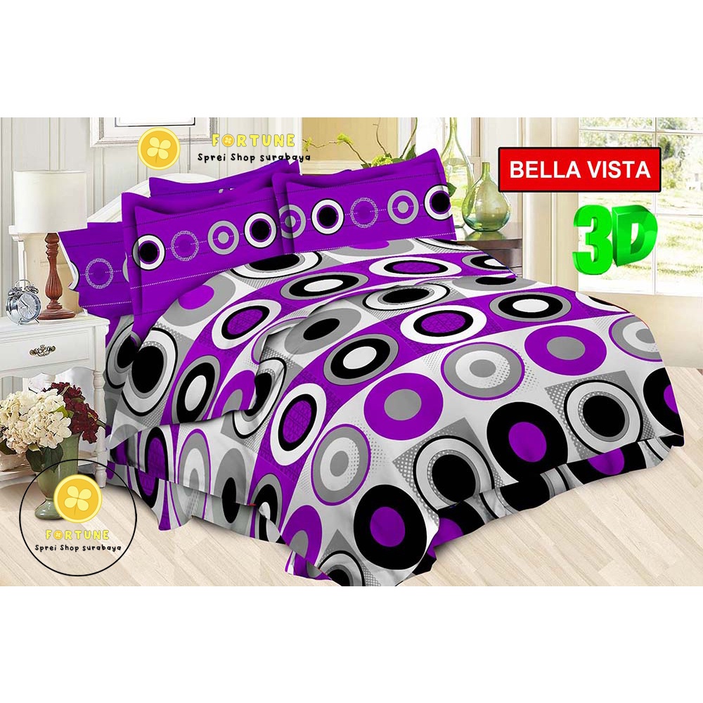 Sprei BONITA Motif Terbaru Minimalis 3D Disperse (BISA COD)