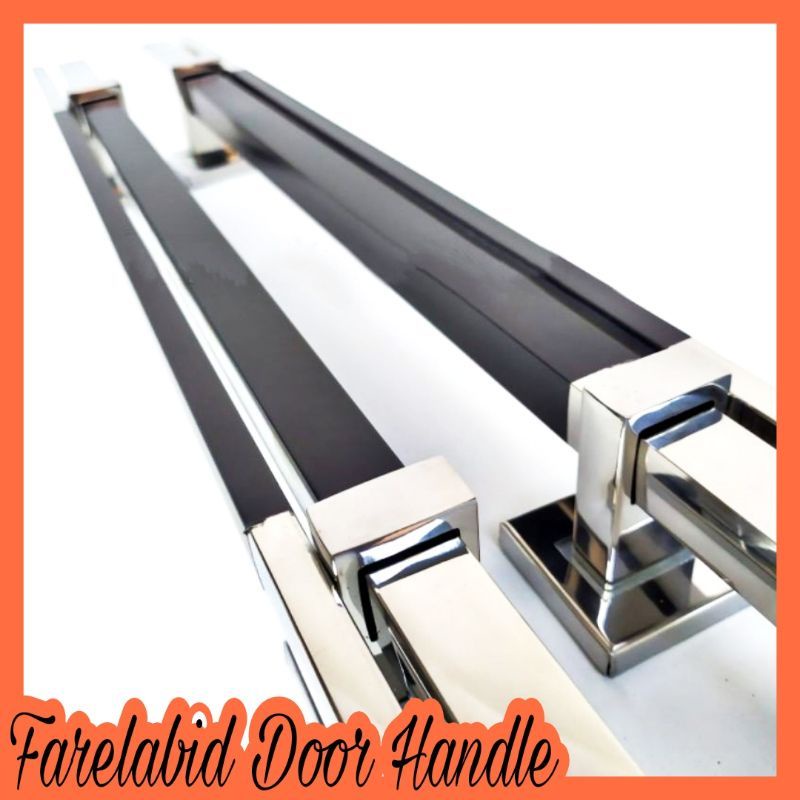 1 Meter Handle Pintu Rumah Stainless Steel Grafir 100 Cm Gagang Pintu Pegangan Pintu Kupu Tarung Tar