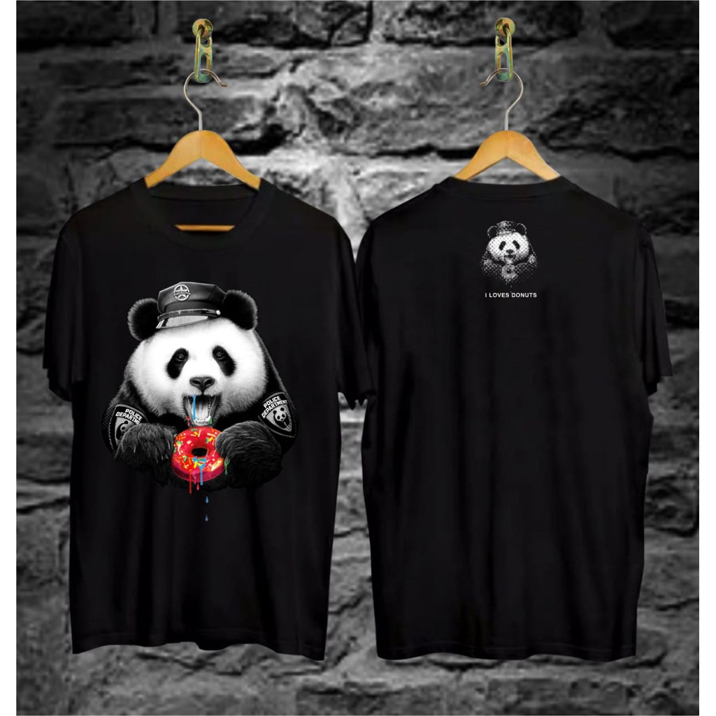 Kaos Distro Panda Premium Anak Remaja Tanggung Cotton Combed