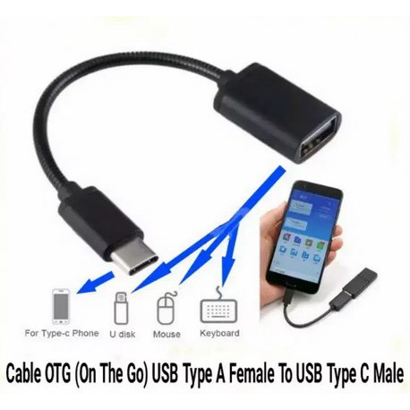 KABEL OTG USB TYPE C TO USB 2.0 FEMALE