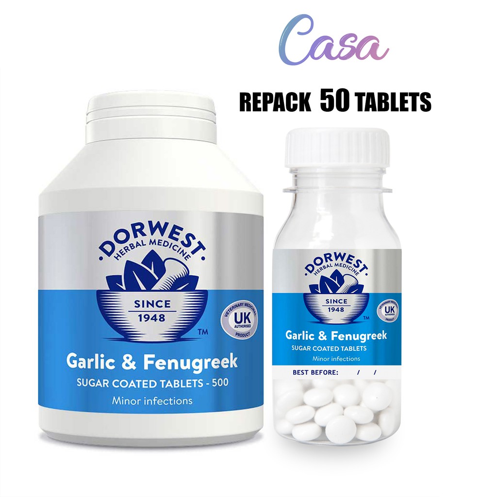 

Dorwest Garlic & Fenugreek Repack Sharepack 50 tablets