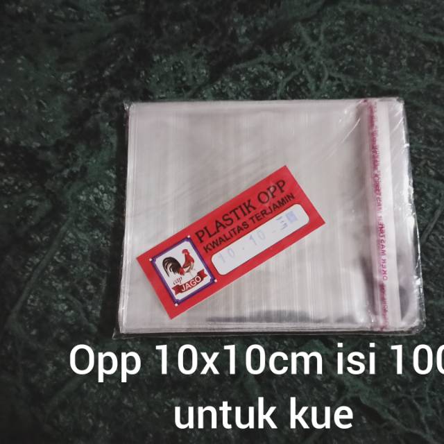 

Plastik kue kecil 10x10 dengan lem plastik kaca