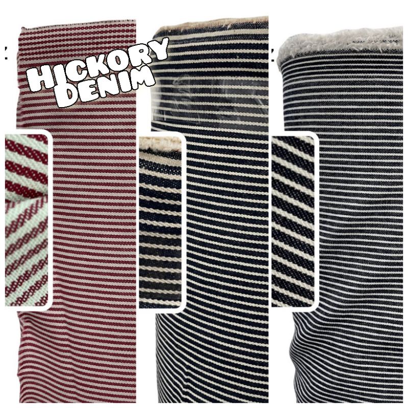 Kain Katun Denim Hickory Import Premium DB