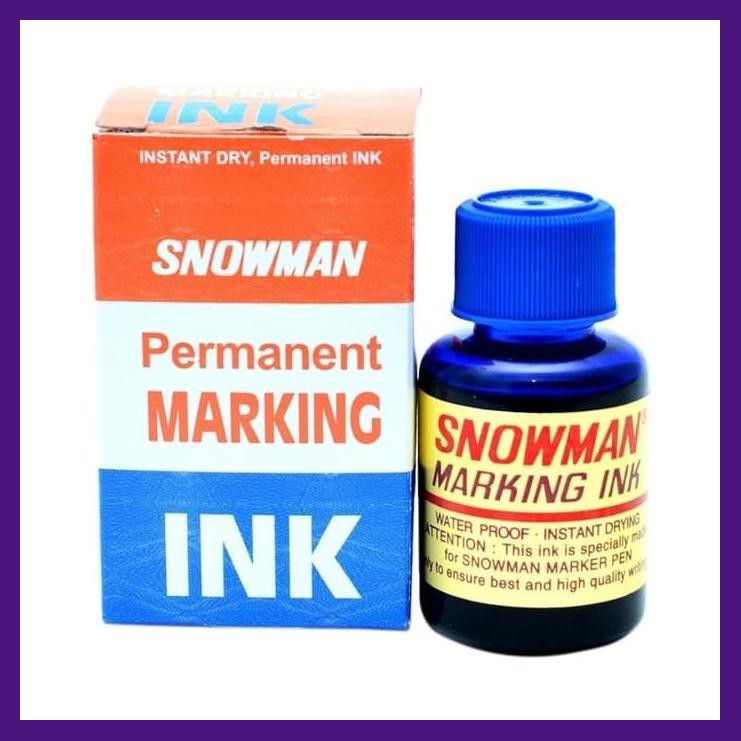 

Refill Spidol Snowman Permanent Biru/ Tinta Isi Ulang Spidol