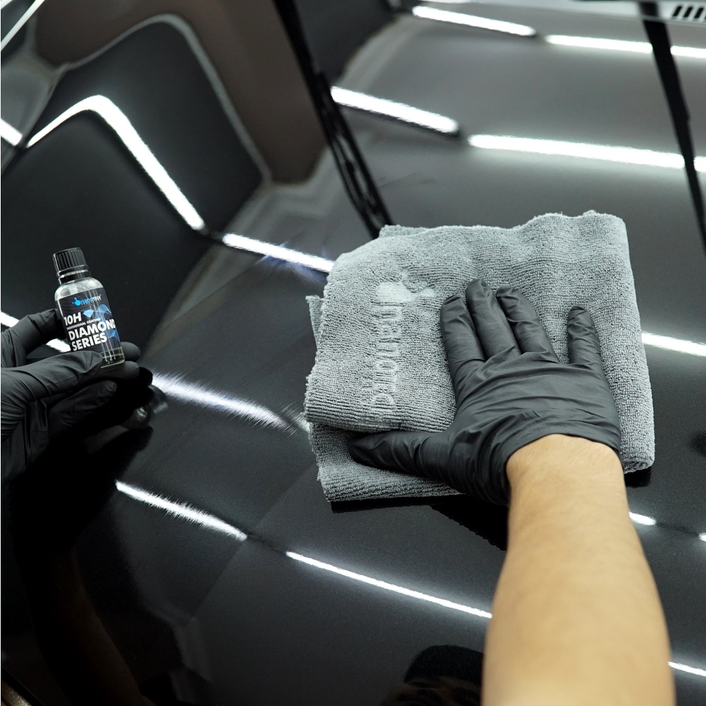 KAIN MICROFIBER EDGELESS DETAILING - nanoTECH PROTECTION - MICROFIBER EDGELESS ULTIMATE WIPE 40X40 420GSM - SUPER PREMIUM QUALITY - DRYING TOWEL EDGELESS - HANDUK MOBIL - KAIN LAP MOBIL - LAP MOTOR - KAIN LAP KENDARAAN - MICROFIBER COATING