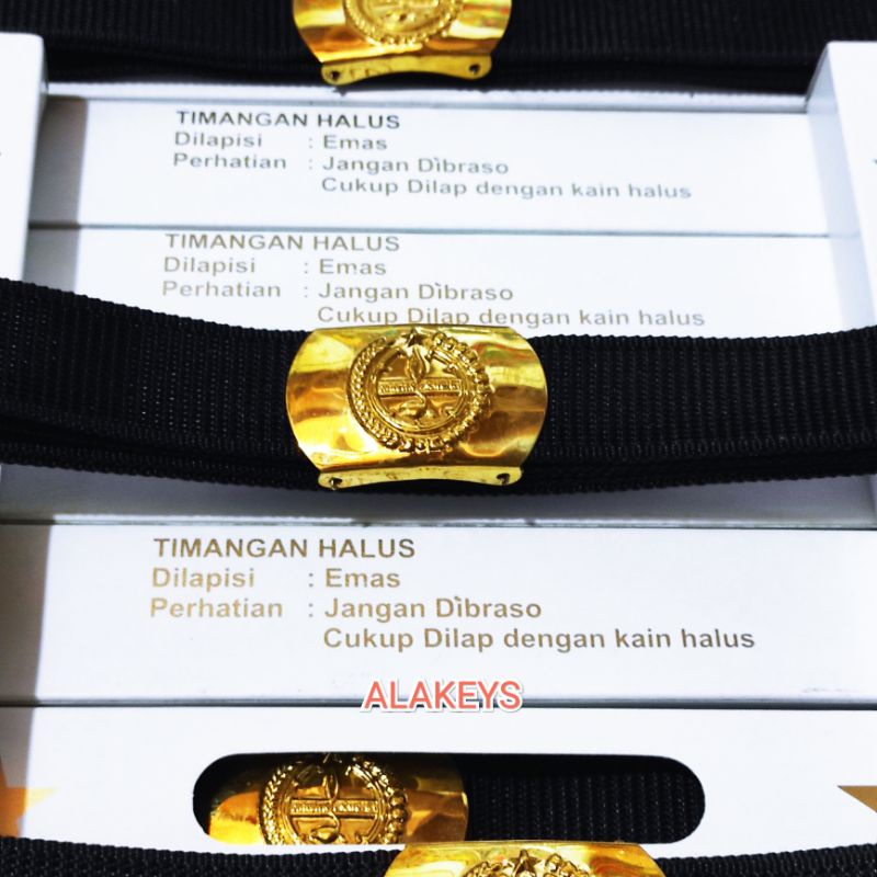 Gesper Sabuk Pramuka reguler Kepala kuningan/anti karat Putra dan Putri