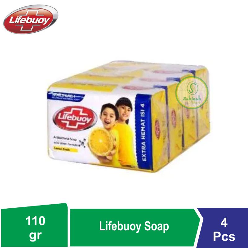 Lifebuoy Sabun Batang Kemasan Ekonomis 4 X 110g