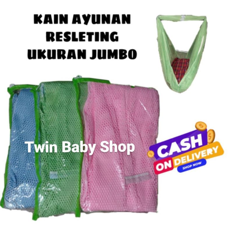 Kain Ayunan Zipper Jumbo / Kain ayunan Jumbo resleting