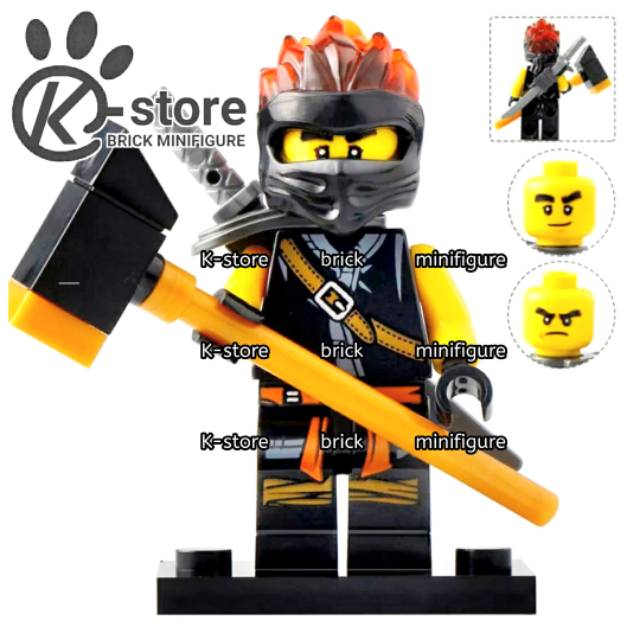Lego ninjago cole forbidden spinjitzu minifigure