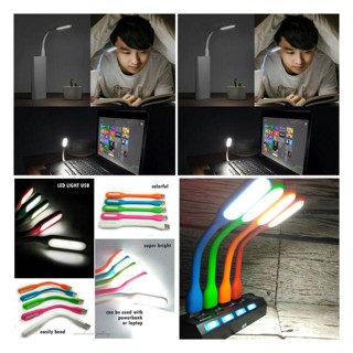 LED Stick Lamp LEHER FLEXIBLE Lampu LED Laptop Powerbank Power Bank USB