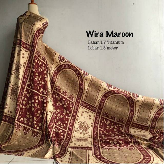 Kain agnia maroon bahan lv titanium bukn dior silk wk look like