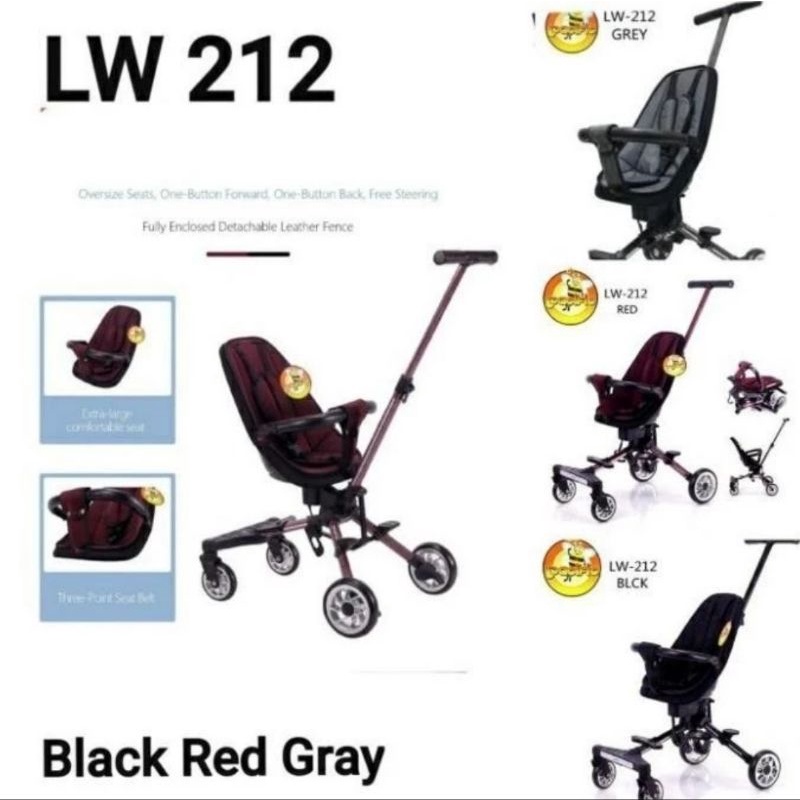 Kereta Dorong Bayi Pacific LW-212 Bisa Hadap Ibu / Magic Stroller Bayi Pacific LW212 Reversible