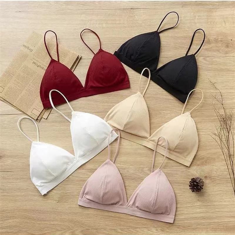 Bra Wanita dengan Model Seamless dan Push Up dengan Kancing Depan Bergaya Sexy / Bra Sexy Bra Polos