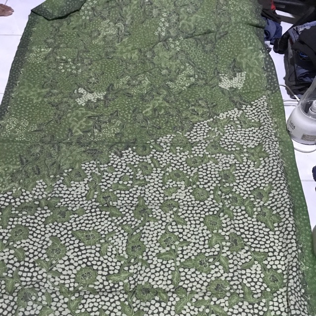 Batik lasem motif pagi sore warna hijau