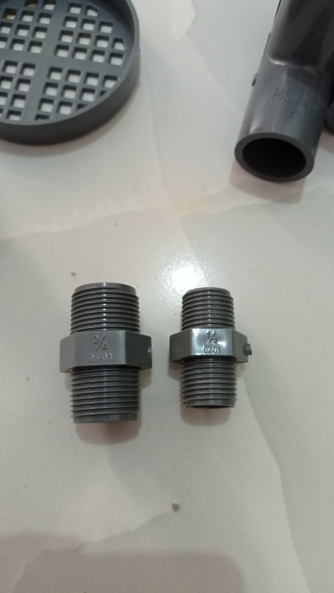 Double Neeple Pvc Aw Rucika  1/2