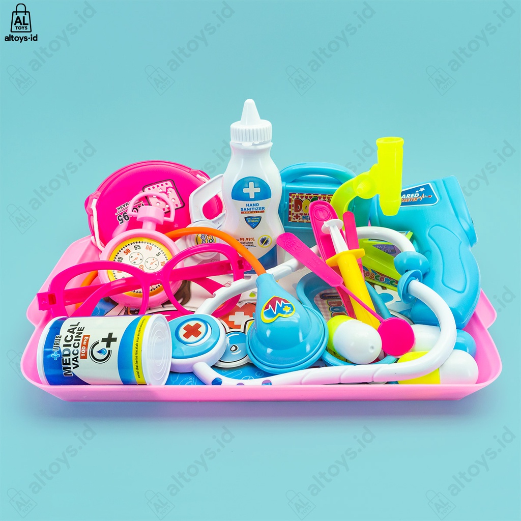 Mainan Nampan Peralatan Dokter Koper Medical Klinik Playset MD02