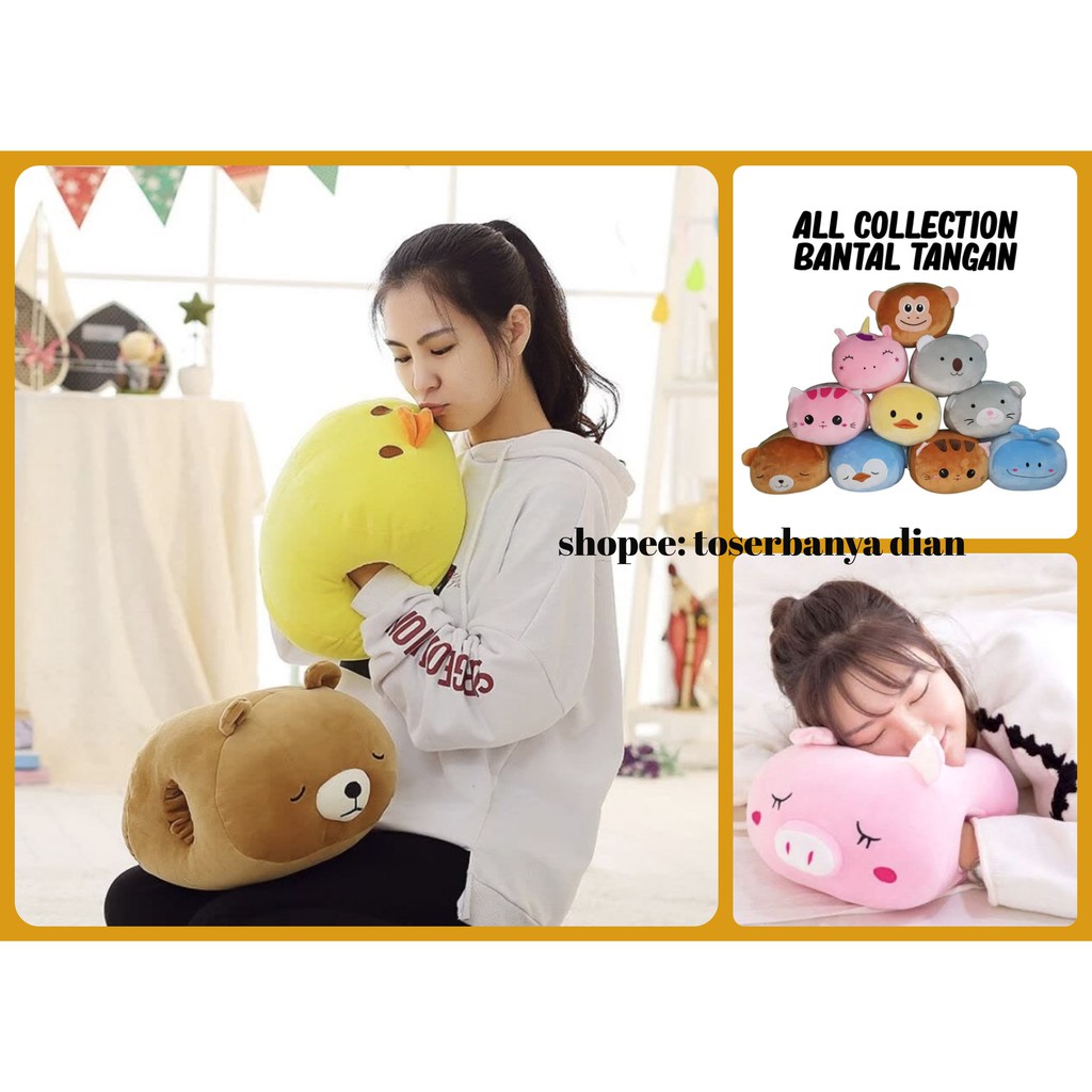 D'KING BEAR Bantal Boneka Tangan Santai tidur animal binatang lucu