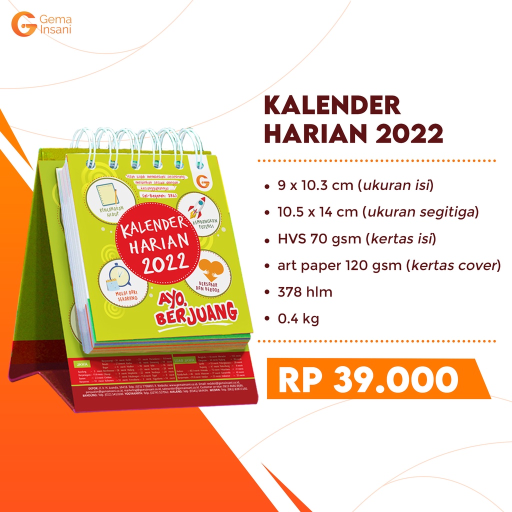 

000 - KALENDER HARIAN 2022 KALENDER MEJA/ KALENDER DUDUK