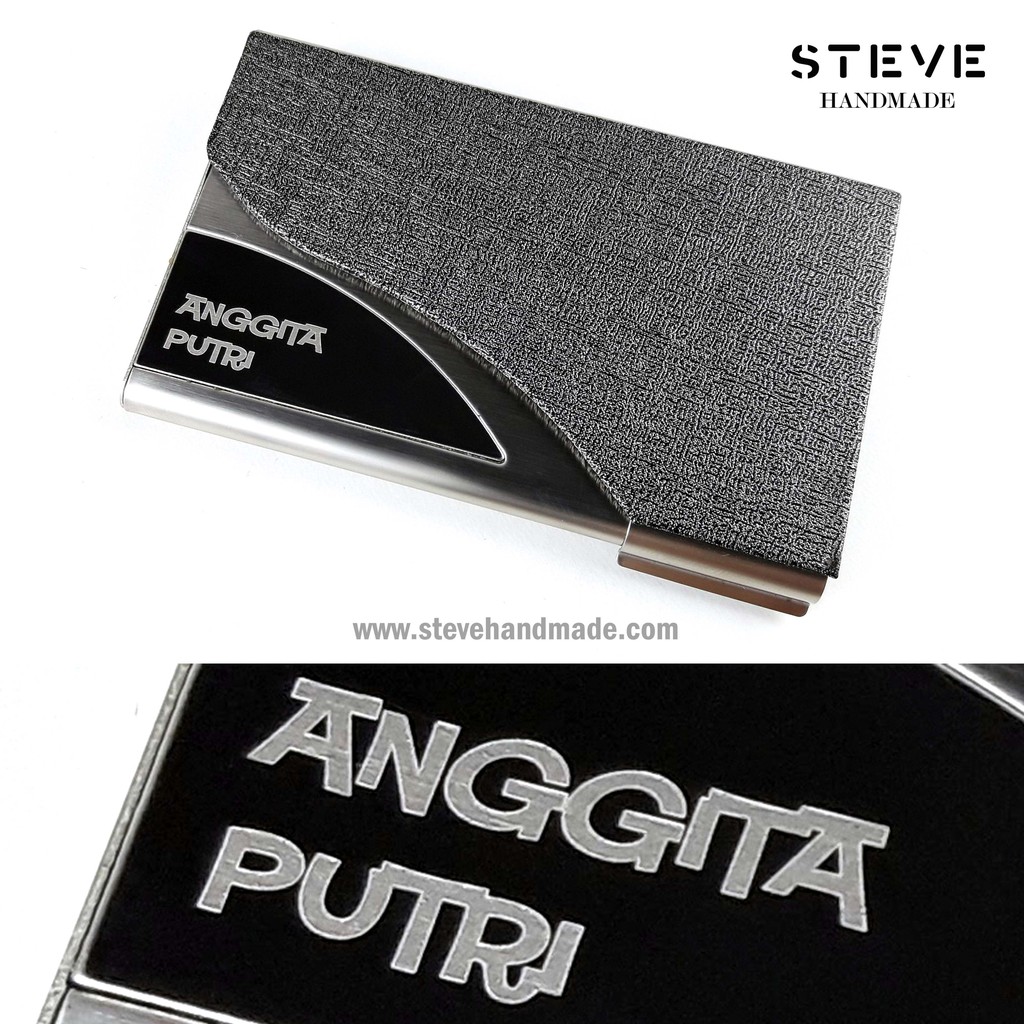 Tempat Kartu Nama Name Card Holder Dompet Kartu Kredit Credit Card Wallet CH0027 Custom Nama &amp; Logo