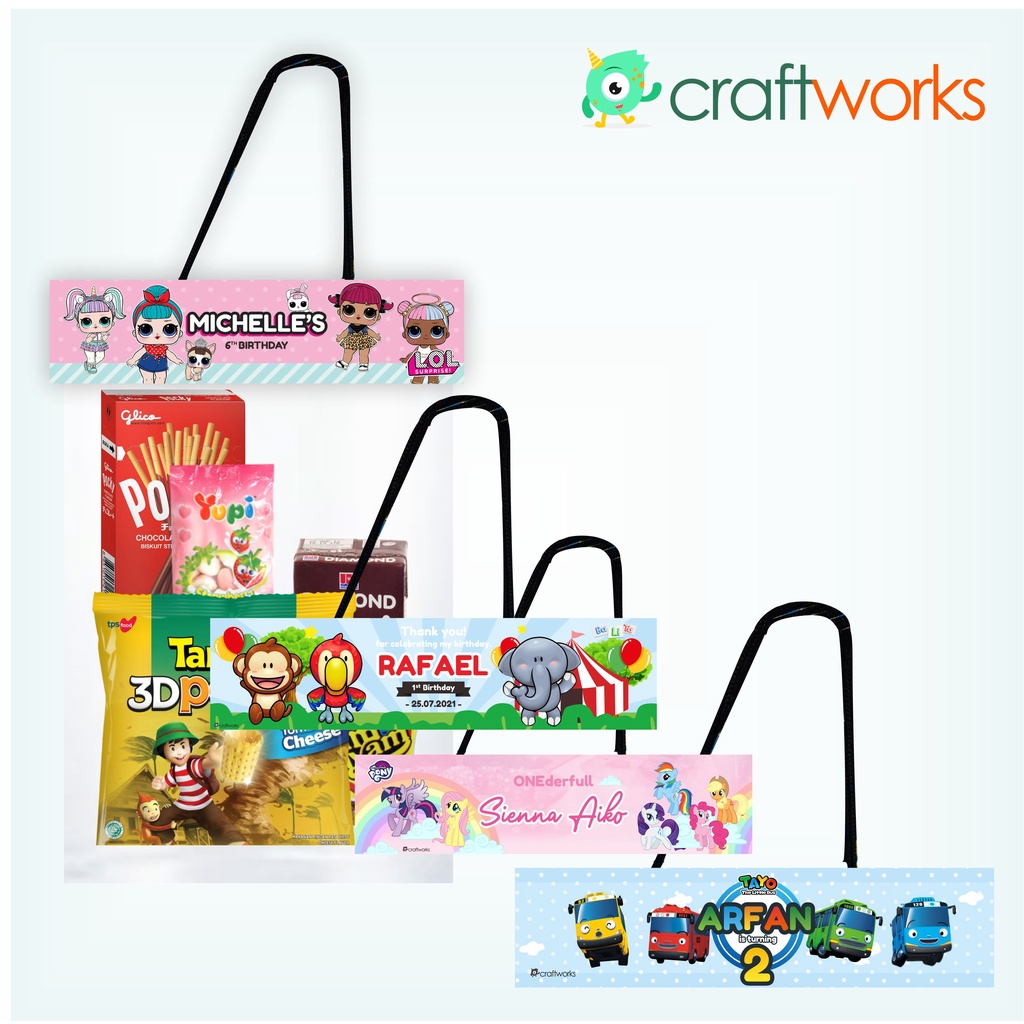 BINGKISAN SNACK ULANG TAHUN / BIRTHDAY SNACK BAG / GOODIE BAG - CUSTOM