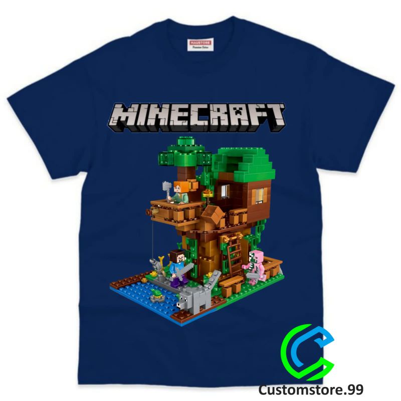 BAJU ANAK KAOS ANAK MINECRAFT TERBARU BAHAN PREMIUM