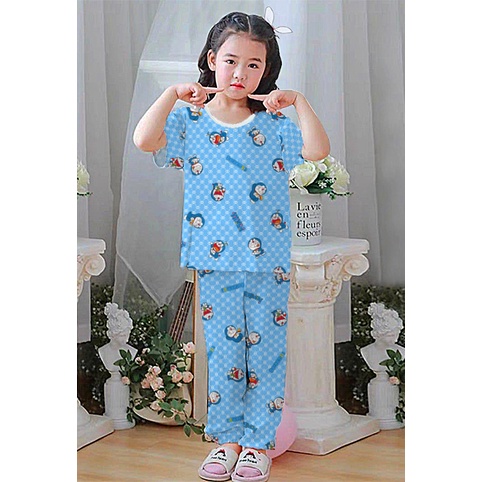 RILLO - Setelan baju playful colour anak print cp / setelan anak cp unisex 1-7 tahun