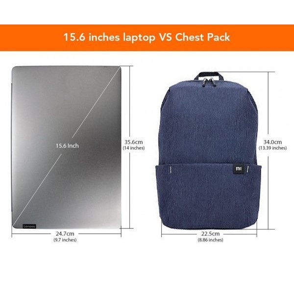 XIAOMI Mi Mini Small Lightweight Waterproof Backpack 10L - Tas Ransel Universal untuk Pria &amp; Wanita