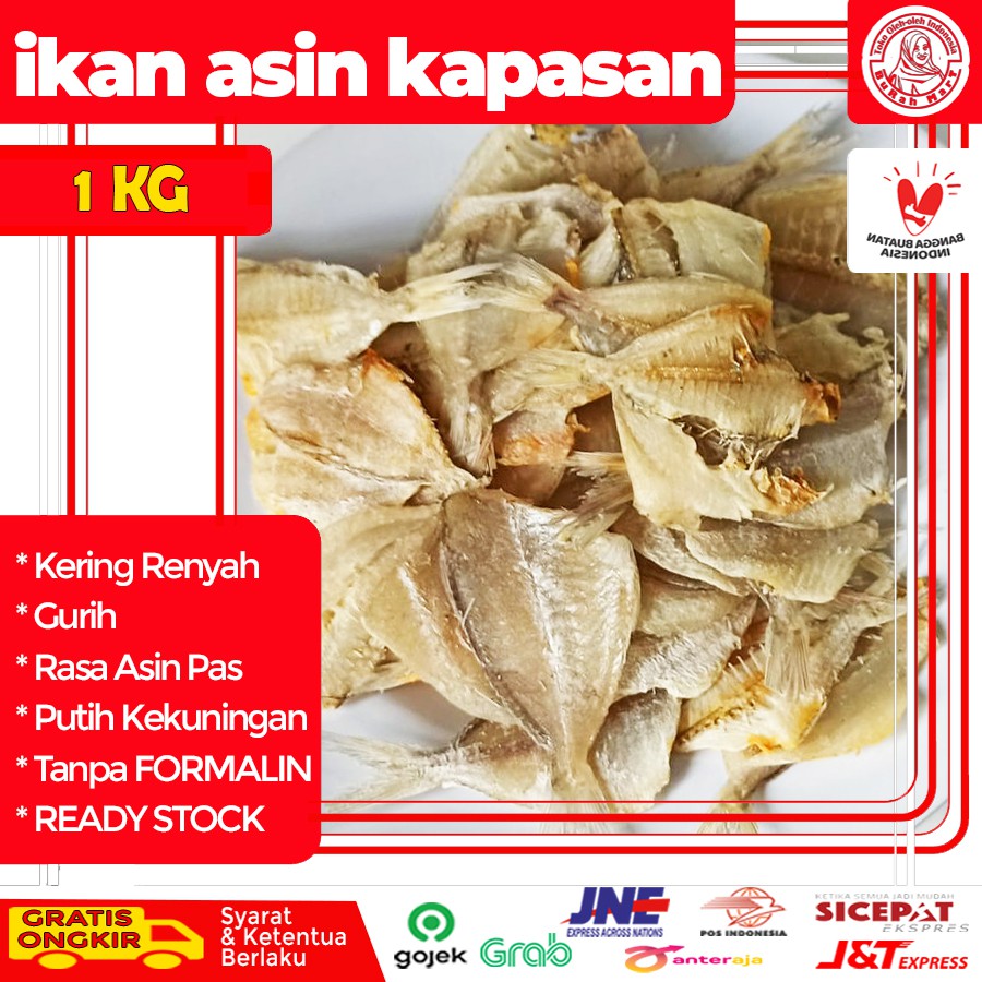 

Ikan Asin Kapas Kapasan Pakang Asin Kering Garing Super Renyah 1 KG