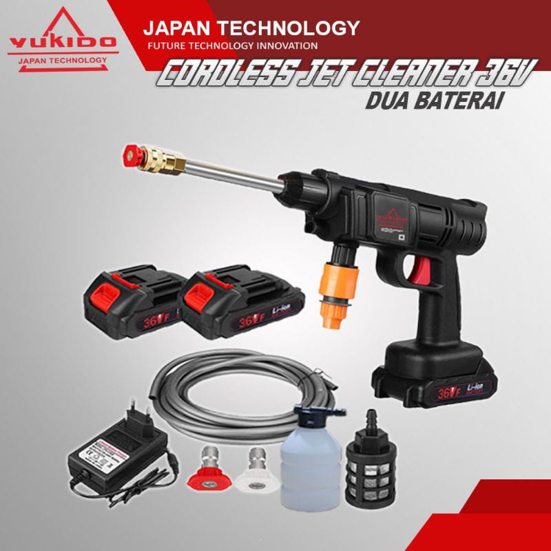 MURAH BANGET!! Yukido Jet cleaner / jet cleaner Baterai 36 volt / Alat Cuci Mobil cuci motor tekanan tinggi Tanpa kabel Cleaning Machine cordless 36V