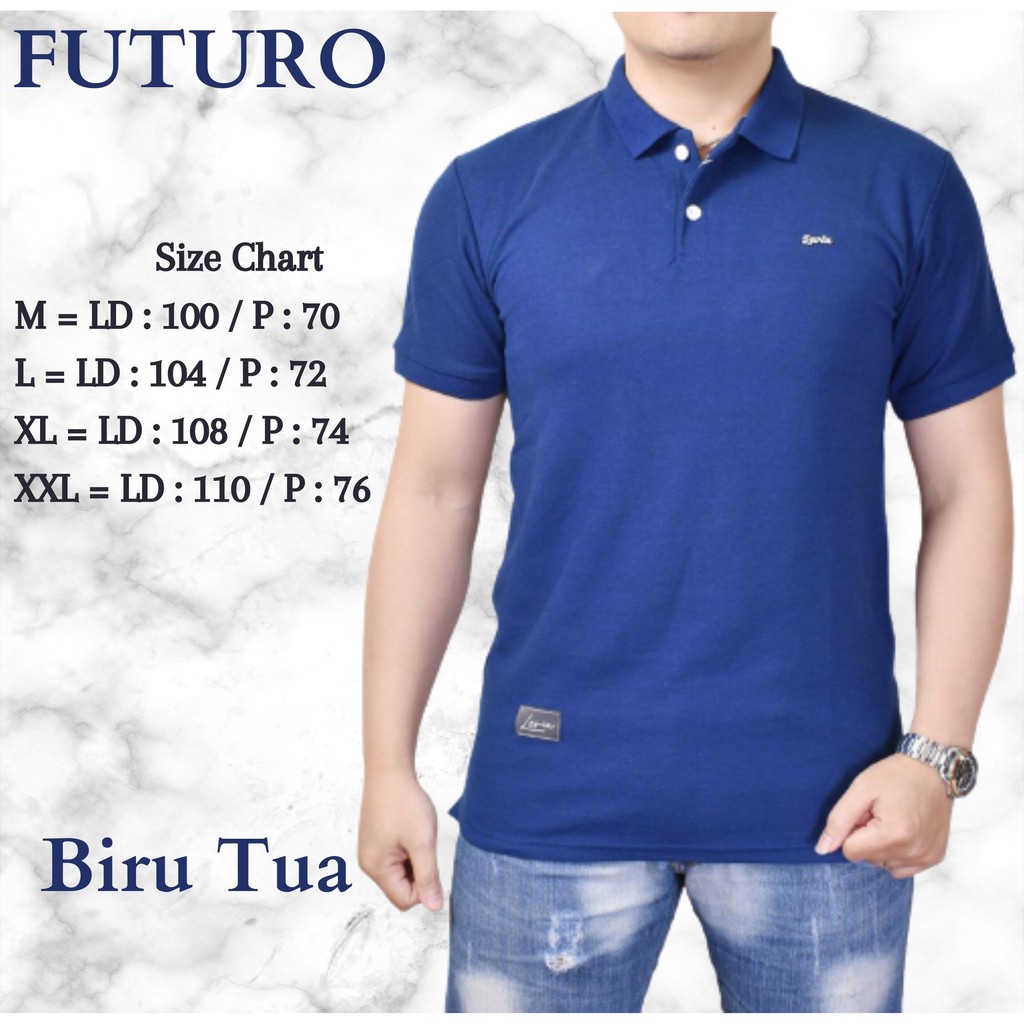 Polo shirt pria lengan pendek / kaos kerah premium levin