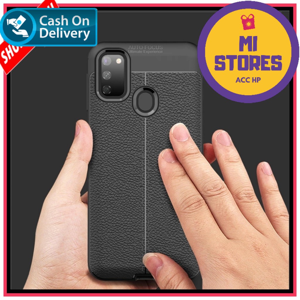 Case Samsung M21 Auto Focus Leather Premium Softcase