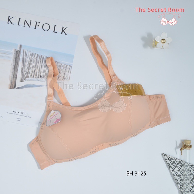 TALLY BRA BH KEMBEN 3125 I CUP B KECIL | TANPA KAWAT | KAIT 3 | BUSA TIPIS I SIZE 34-40 | BUSA CUP 3D