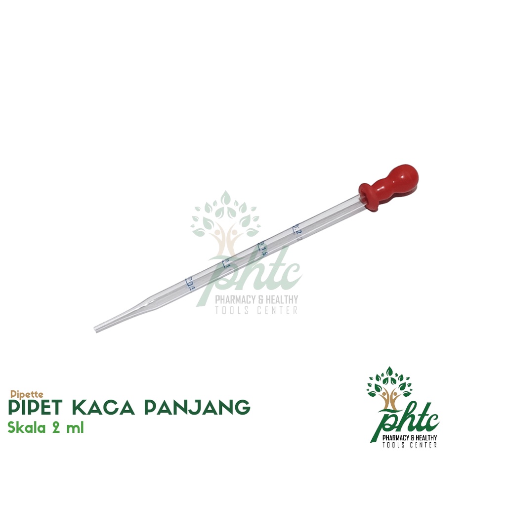 PIPET KACA PANJANG SKALA 2 ml