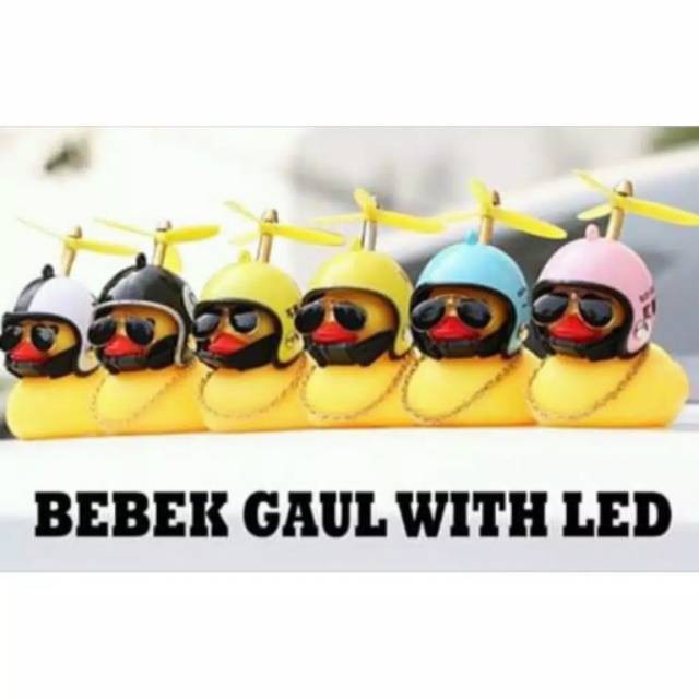 FF 【COD READY】Lueaspy bebek kuning dengan blading untuk sepeda dan sepeda motor dengan lampu dan bel