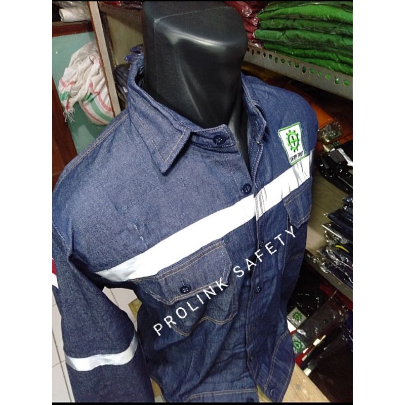 SERAGAM BAJU SAFETY BAHAN KAIN LEVIS