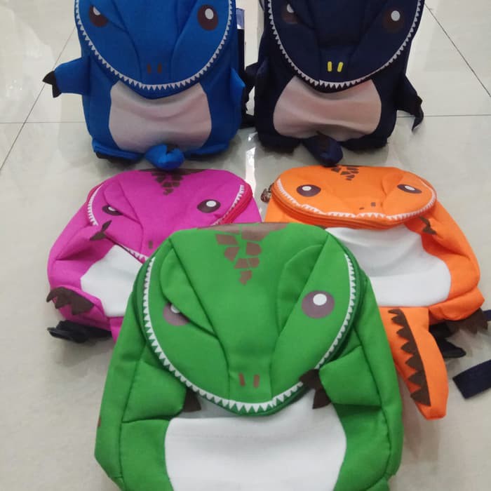 Tas Gendong Anak Cowok Laki Kecil Tk Sd Smp Sma Dan Sekolah Perem HL627  Dinosaurus Import / Sekola