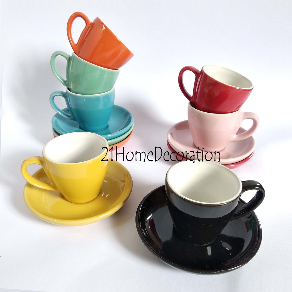 CS100 Cangkir Mini 100ml Espresso Cup Keramik Warna CS100 Cangkir Mini 100ml Espresso Cup Keramik Warna