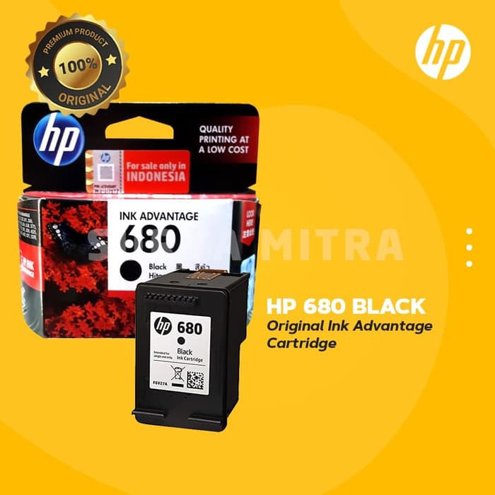 Tinta HP 680 Black Original Ink Cartridge - For 2135, 3635