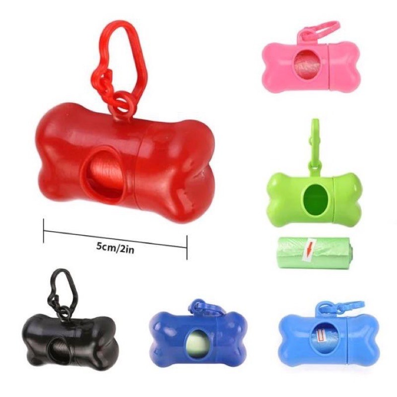 Kantong poop bag cover dispenser anjing kucing pet kotoran popok baby bayi sampah + COVER