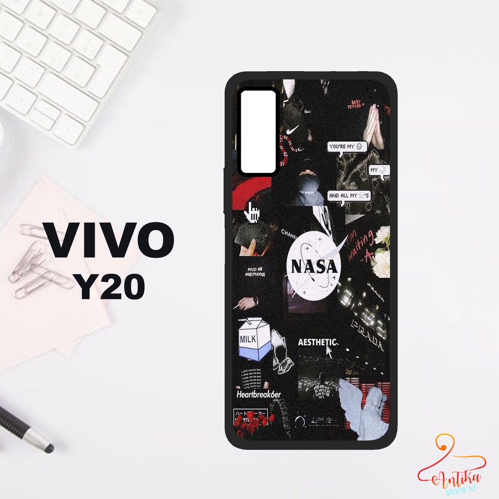 [ANT-07] Case 2D NASA Vivo Y20 / Y20s Casing Hp Pelindung Hp Case Vivo Y20 / Y20s Hardcase Glossy