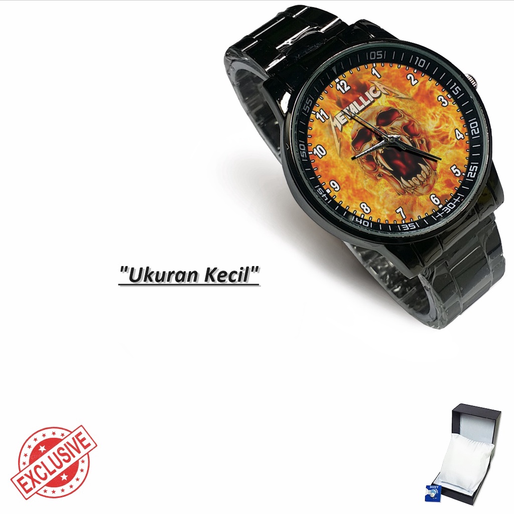 Jam Tangan Rantai Couple BAND OF METALLICA - 03 (Awesome)