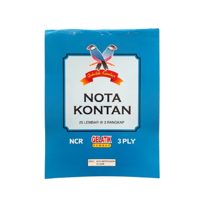 

NOTA KONTAN 3 PLY - GELATIK KEMBAR